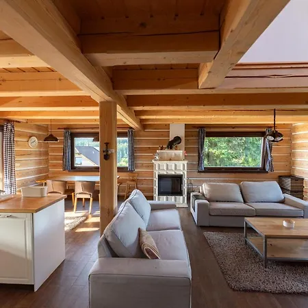 Moderni Sumavska Roubenka S Vyhledem Na Boubin Chalet